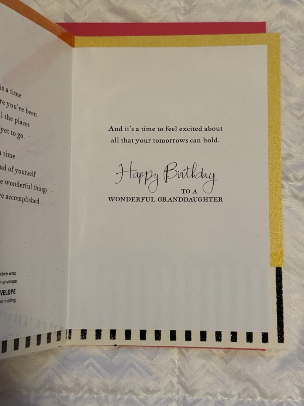 🌻 Bundle of 2 Hallmark Granddaughter Birthday Cards